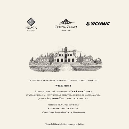 Almuerzo exclusivo Wine First