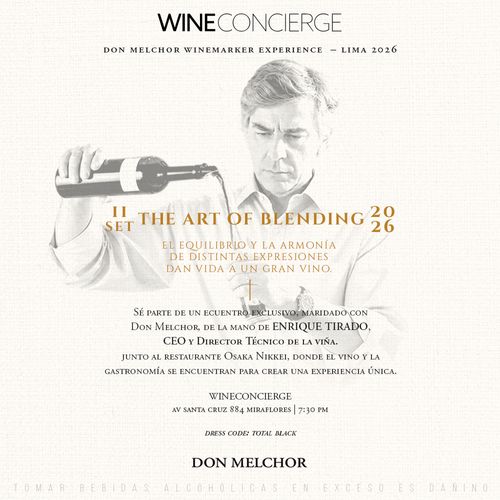 Don Melchor Winemaker Private Experience – Lima 2026 Cata Guiada The Art of Blending